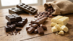 Dog ate chocolate wrapper.