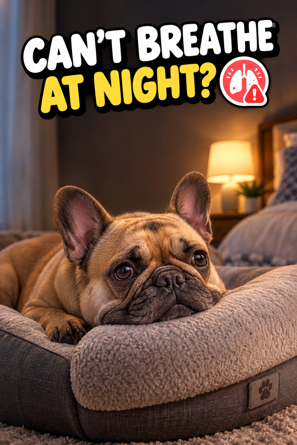why are french bulldogs so prone to breathing problems at night