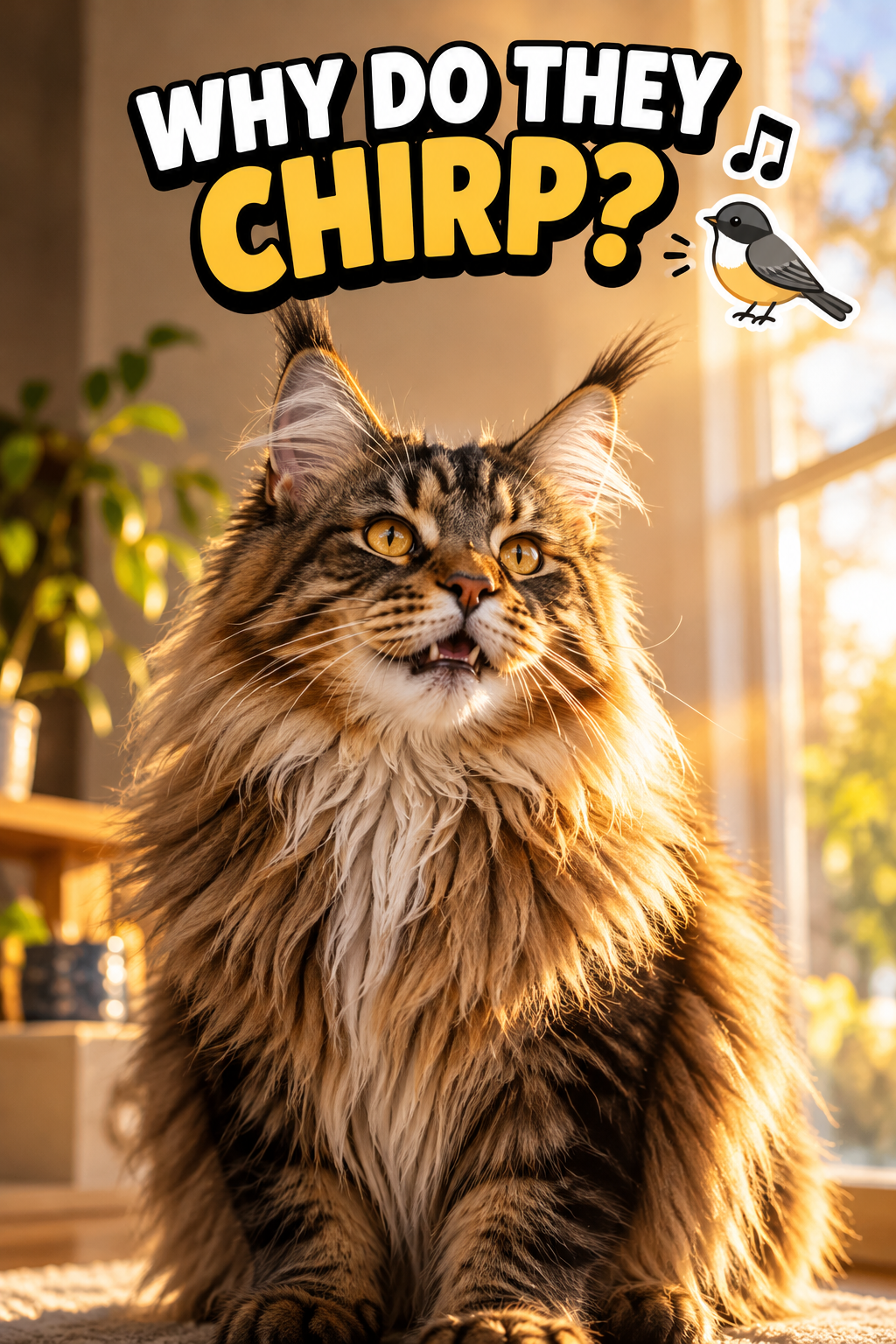 why do maine coon cats chirp and trill instead of meow